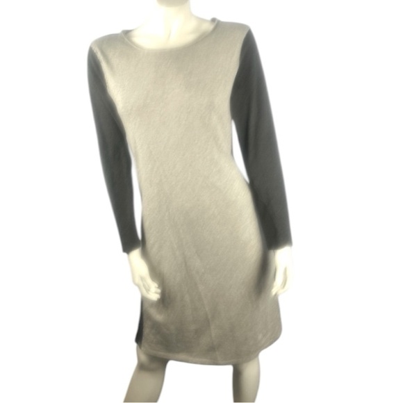 Sundance Cotton Wool Blend Boho Tie Waist Long Sleeve Raw Seams Dress Medium - Picture 1 of 5